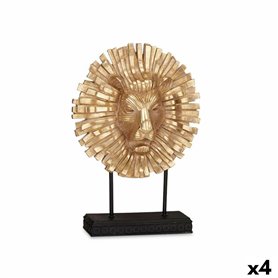 Figurine Décorative Lion Noir Doré 28 x 38,5 x 11,5 cm (4 Unités) 169,99 €