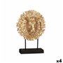 Figurine Décorative Lion Noir Doré 28 x 38,5 x 11,5 cm (4 Unités) 169,99 €