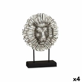 Figurine Décorative Lion Argenté 28 x 38,5 x 11,5 cm (4 Unités) 169,99 €