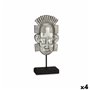 Figurine Décorative Indien Argenté 17,5 x 36 x 10,5 cm (4 Unités) 121,99 €