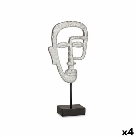 Figurine Décorative Visage Argenté 19,5 x 38 x 10,5 cm (4 Unités) 103,99 €