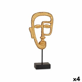 Figurine Décorative Visage Doré 19,5 x 38 x 10,5 cm (4 Unités) 103,99 €