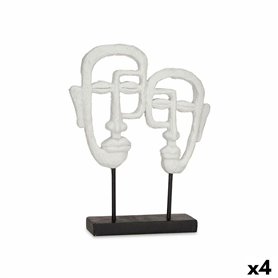 Figurine Décorative Visage Blanc 27 x 32,5 x 10,5 cm (4 Unités) 128,99 €