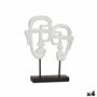 Figurine Décorative Visage Blanc 27 x 32,5 x 10,5 cm (4 Unités) 128,99 €