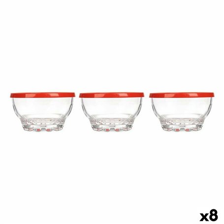 Set de Bols Karaman Rouge Transparent verre Polyéthylène Ø 10,5 cm 275 m 83,99 €