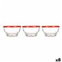 Set de Bols Karaman Rouge Transparent verre Polyéthylène Ø 10,5 cm 275 m 83,99 €