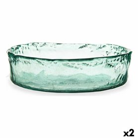 Centre de Table Verre Transparent 30 x 8 x 30 cm (2 Unités) 65,99 €