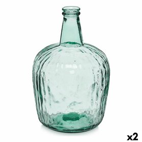 Bouteille Rayures Décoration 14 x 44 x 13 cm Transparent (2 Unités) 97,99 €