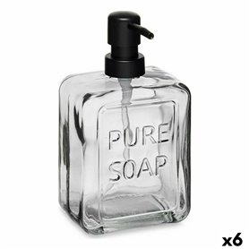 Distributeur de Savon Pure Soap Verre Noir Plastique 570 ml (6 Unités) 49,99 €