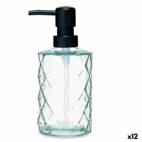 Distributeur de Savon Diamant Verre Transparent Plastique 410 ml (12 Uni 62,99 €