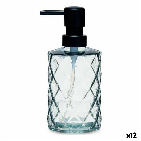 Distributeur de Savon Diamant Verre Noir Plastique 410 ml (12 Unités) 62,99 €