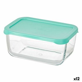 Boîte à lunch Snow 790 ml Vert Transparent verre Polyéthylène (12 Unités 99,99 €