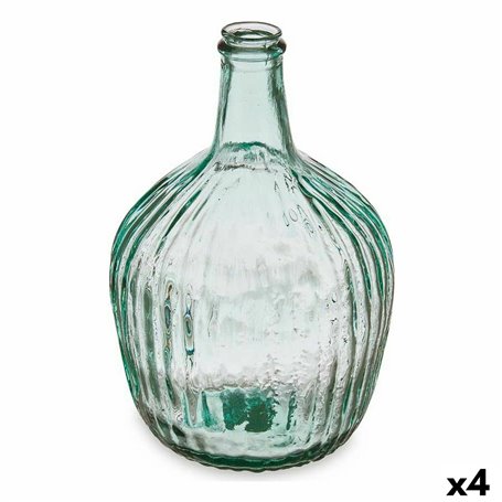 Bouteille Rayures Décoration 16 x 29,5 x 16 cm Transparent (4 Unités) 111,99 €