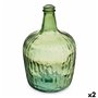 Bouteille Rayures Décoration 19,5 x 35,5 x 19,5 cm Vert (2 Unités) 99,99 €