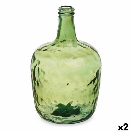 Bouteille Lisse Décoration Vert 22 x 37,5 x 22 cm (2 Unités) 99,99 €