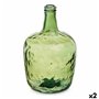 Bouteille Lisse Décoration Vert 22 x 37,5 x 22 cm (2 Unités) 99,99 €