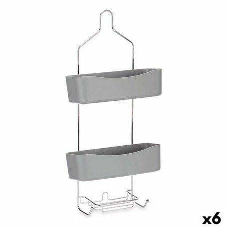 Rangement de douche 28 x 60 x 14 cm Gris Métal Plastique (6 Unités) 183,99 €