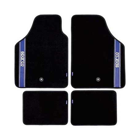Set de tapis de voitures Sparco Strada 2012 B Universel Noir/Bleu (4 pcs 62,99 €