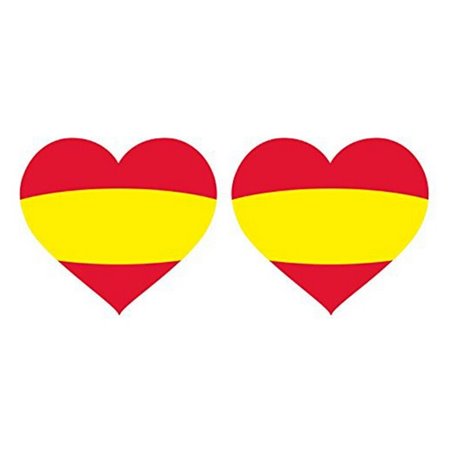 Autocollants Drapeau Espagne (2 uds) Coeur 13,99 €