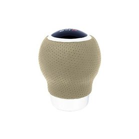 Pommeau de levier de vitesse BC Corona POM30167 Cuir Avec bouton Beige ( 49,99 €