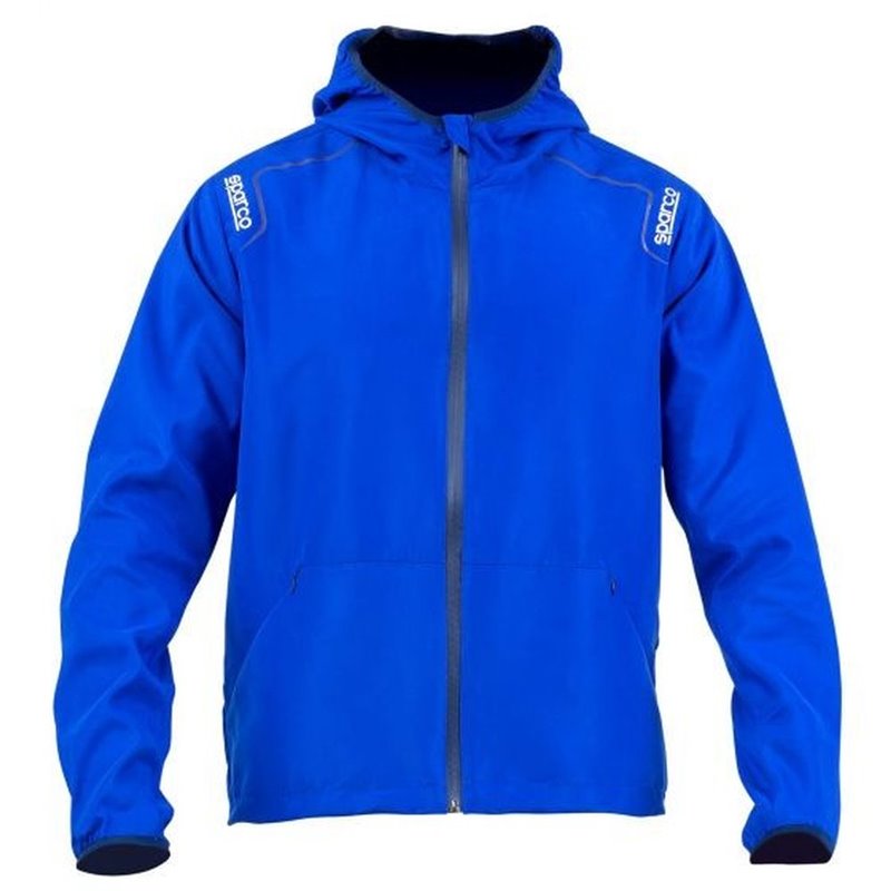 Sweat à capuche Sparco NEW WIND STOPPER Bleu Taille XXL