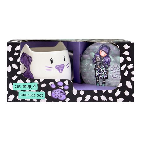 Lot Gorjuss Smitten kitten Tasse Dessous de verres 2 Pièces Céramique No 30,99 €