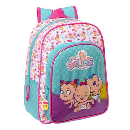 Cartable The Bellies 26 x 34 x 11 cm Violet Turquoise Blanc 41,99 €