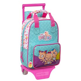 Cartable à roulettes The Bellies 20 x 28 x 8 cm Violet Turquoise Blanc 48,99 €