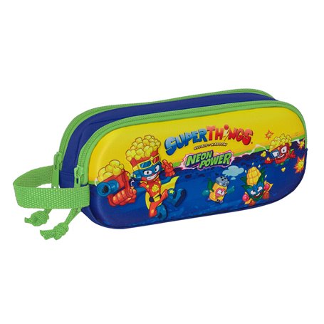 Trousse Fourre-Tout Double SuperThings 3D Multicouleur 21 x 8 x 6 cm 21,99 €