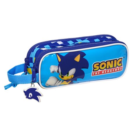 Trousse Fourre-Tout Double Sonic Speed Bleu 21 x 8 x 6 cm 23,99 €