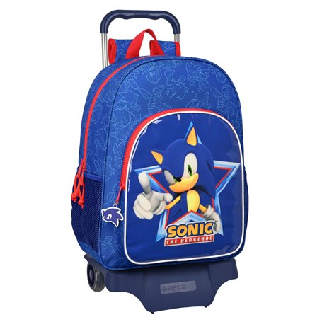 Cartable à roulettes Sonic Let's roll Blue marine 33 x 42 x 14 cm 77,99 €