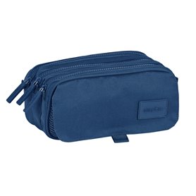 Trousse Fourre-Tout Triple Safta 21,5 x 10 x 8 cm Blue marine 27,99 €