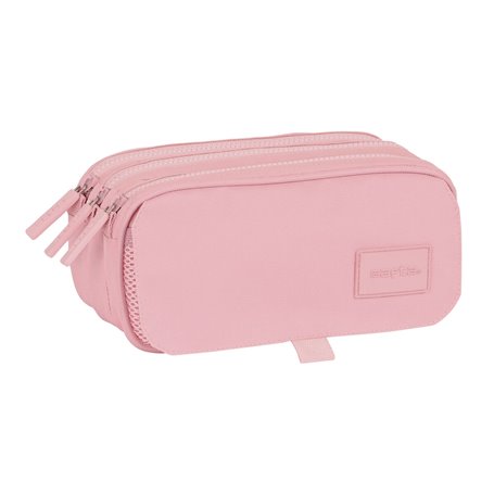 Trousse Fourre-Tout Triple Safta 21,5 x 10 x 8 cm Rose 27,99 €