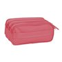 Trousse Fourre-Tout Triple Safta Marsala 21,5 x 10 x 8 cm Bordeaux 27,99 €