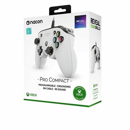 Manette de console de jeux vidéo Nacon XBXPROCOMPACTWHITE  63,99 €