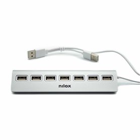 Hub USB Nilox NXHU7ALU2 Gris 24,99 €