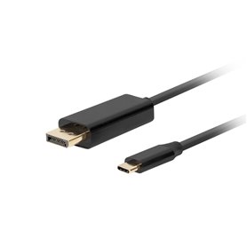 Adaptateur USB C vers DisplayPort Lanberg CA-CMDP-10CU-0018-BK Noir 1,8  27,99 €