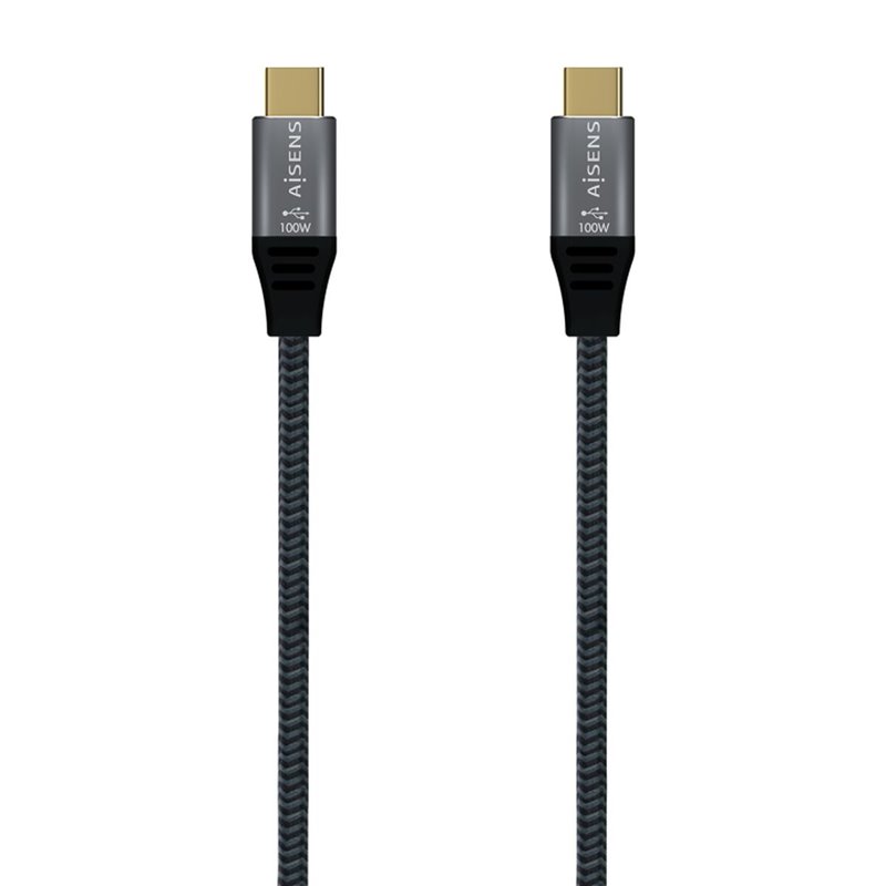 Aisens A107-0628 câble USB 1 m USB 2.0 USB C Gris