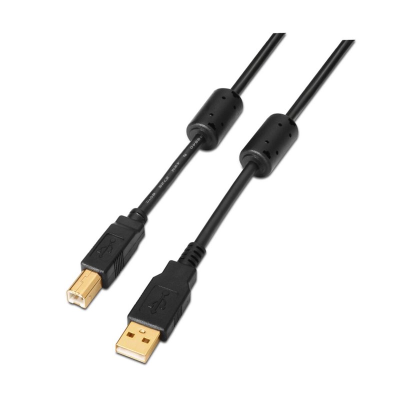Aisens A101-0011 câble USB 5 m USB 2.0 USB A USB B Noir