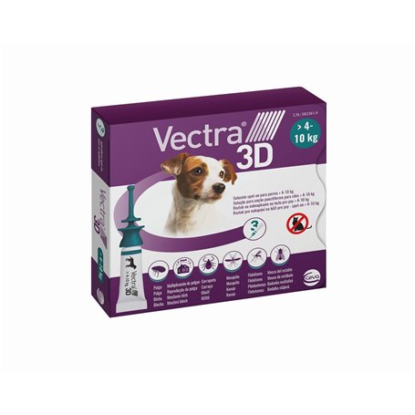 Pipette pour chien Ceva 3D S 4-10 kg 3 Unités 40,99 €