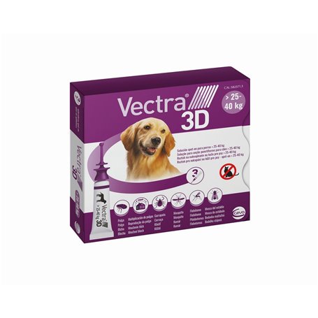 Pipette pour chien Ceva 3D L 25-40 Kg 3 Unités 47,99 €