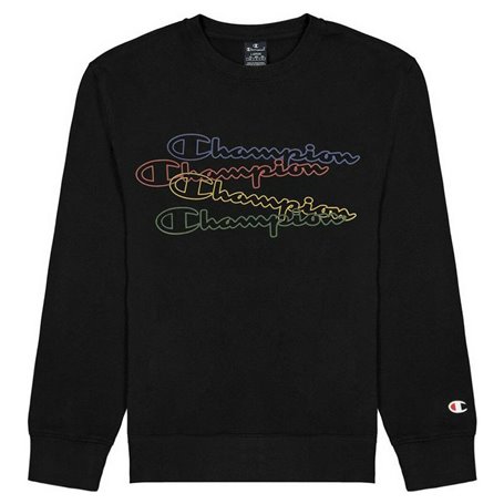 Sweat sans capuche Champion Crewneck Script Logo Boy Noir 34,99 €