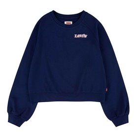 Sweat-shirt sans capuche fille Levi's Benchwarmer Bleu foncé 46,99 €