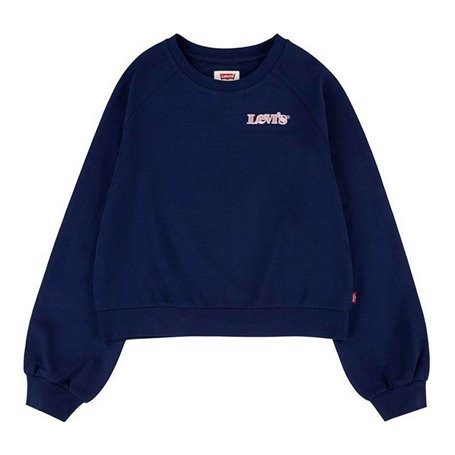 Sweat-shirt sans capuche fille Levi's Benchwarmer Bleu foncé 46,99 €