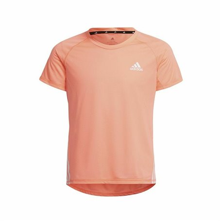 T shirt à manches courtes Enfant Adidas Aeroready Three Stripes Saumon 41,99 €