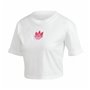 T-shirt à manches courtes femme Adidas Adicolor 3D Trefoil Blanc 37,99 €