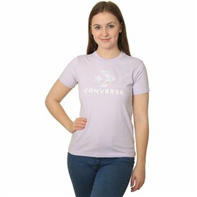 T-shirt à manches courtes femme Converse Seasonal Star Chevron Lavande 43,99 €