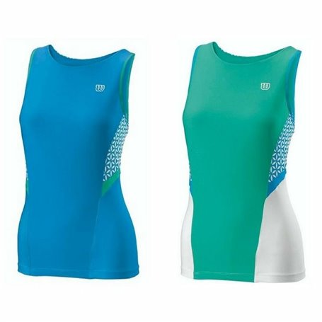 Débardeur Femme Wilson Glamour Vert Réversible Tennis Bleu 34,99 €