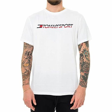 T-shirt à manches courtes homme Tommy Hilfiger Logo Chest Blanc 45,99 €