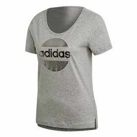 T-shirt à manches courtes femme Adidas Linear Gris clair 36,99 €